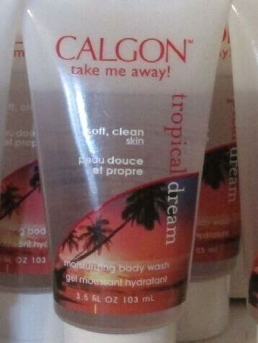NEW CALGON TROPICAL DREAM MOISTURIZING BODY WASH 3.5 OUNCES EACH